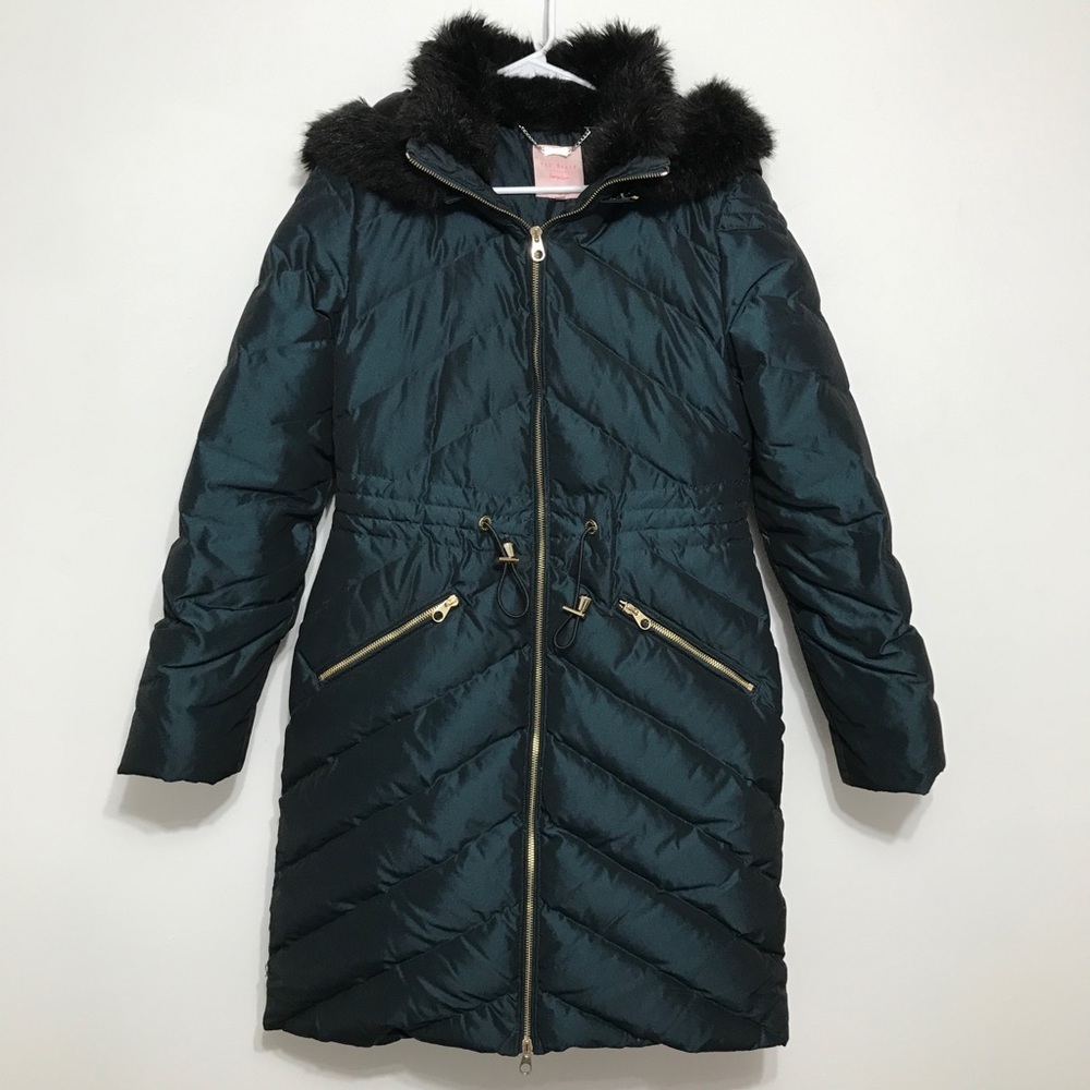Ted Baker London Dark Teal Puffer Coat